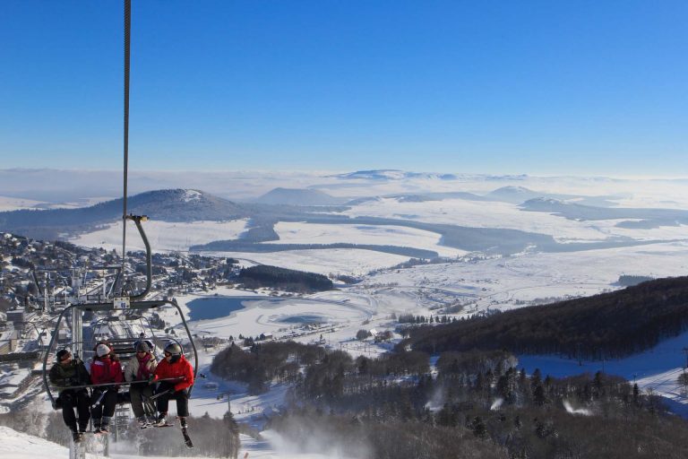 The ski resort of Super-Besse in the Massif du Sancy in Auvergne