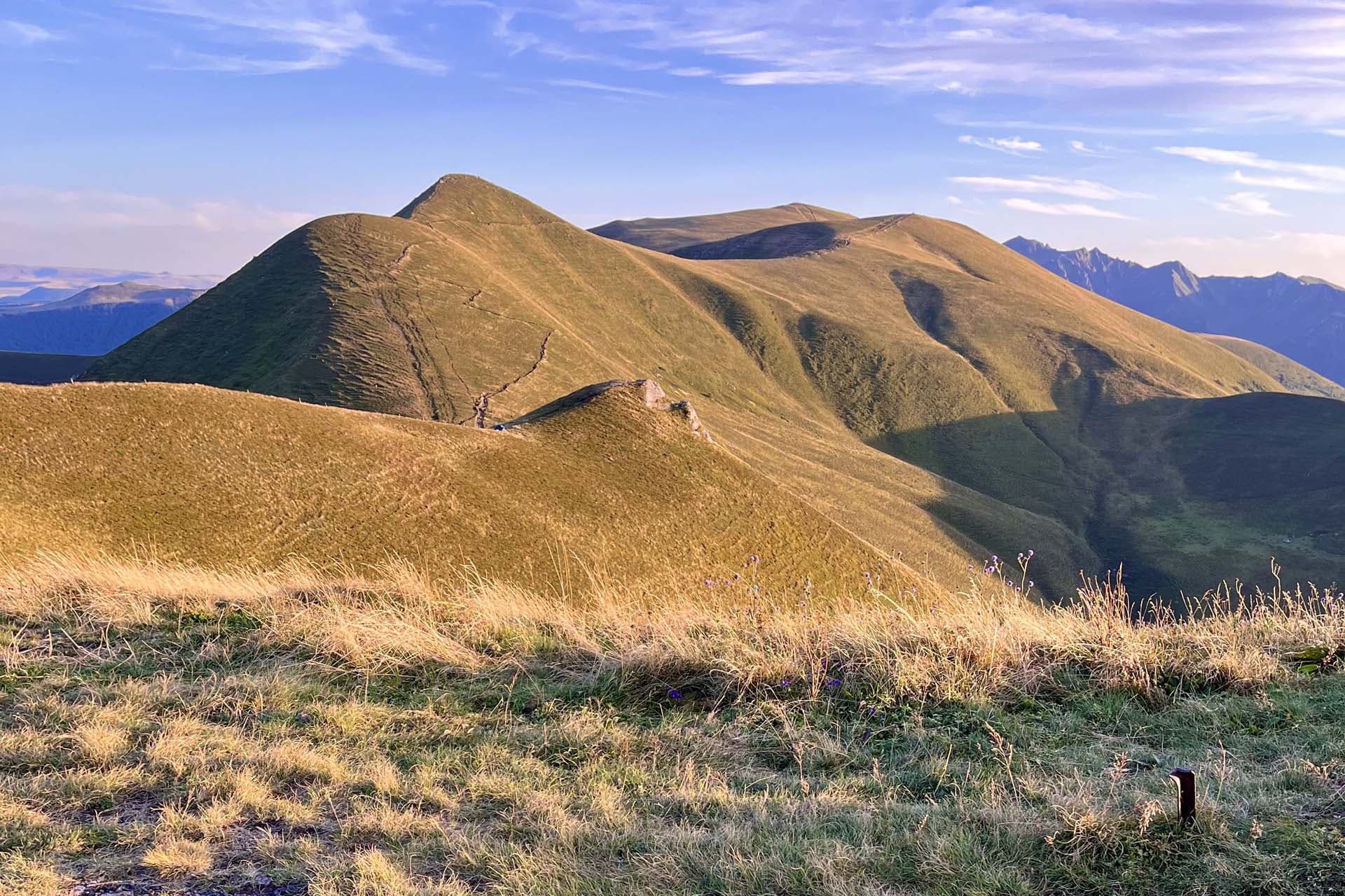 Landscapes of the Sancy Massif in autumn